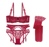 Sexy Lace Push Up Underwear Set