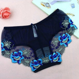 Embroidery Low-Rise Floral Lace Panties Embroidery Low-Rise Floral Lace Panties