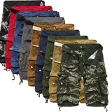 Men's Summer Camouflage Pure Cotton Comfortable Military Tactical Cargo Shorts