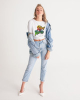 riri Women's Twist-Front Cropped Tee