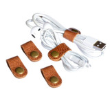 New Handmade leather cord keeper management