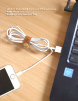 New Handmade leather cord keeper management