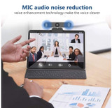 Christmas Gift 1080P Webcam with Microphone for Desktop,Camera for PC with Microphone for Video Conferencing/Skype/Zoom/Facetime,USB Webcam,USB Camera for Computer/Laptop/Mac