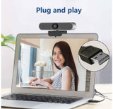 Christmas Gift 1080P Webcam with Microphone for Desktop,Camera for PC with Microphone for Video Conferencing/Skype/Zoom/Facetime,USB Webcam,USB Camera for Computer/Laptop/Mac