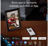Christmas Gift Black Friday Smart Digital Picture Frame 10.1 Inch, Share Video Clips and Photos Instantly via E-Mail or App
