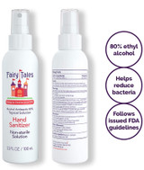Hand Sanitizer School for Kids - Hand Sanitizer Spray- 80% Alcohol - Portable Hand Sanitizer for Kids or Adults Made in USA- 3.3oz (4 pack)