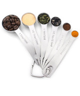 Easy it’s under control 18/8 Stainless Steel Measuring Spoons, Set of 6 for Measuring Dry and Liquid Ingredients