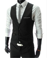 2019 New Arrival Dress Vests For Men Slim Fit Mens Suit Vest Male Waistcoat Gilet Homme Casual Sleeveless Formal Business Jacket 2019 New Arrival Dress Vests For Men Slim Fit Mens Suit Vest Male Waistcoat Gilet Homme Casual Sleeveless Formal Business Jacket