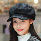 COKK Newsboy Cap Women Autumn Winter Octagonal Caps Artist Painter Hats For Women Men Beret Peaked Cap Female Male Vintage PLaid COKK Newsboy Cap Women Autumn Winter Octagonal Caps Artist Painter Hats For Women Men Beret Peaked Cap Female Male Vintage PLaid