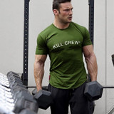 2019 Brand Clothing Fitness T Shirt Men Fashion Tshirt Summer Gyms short Mens T-shirt Cotton Bodybuilding Tops