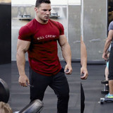2019 Brand Clothing Fitness T Shirt Men Fashion Tshirt Summer Gyms short Mens T-shirt Cotton Bodybuilding Tops
