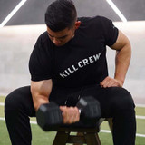 2019 Brand Clothing Fitness T Shirt Men Fashion Tshirt Summer Gyms short Mens T-shirt Cotton Bodybuilding Tops