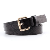 High Quality Female Pu Leather Snake Belts For Women 2019 Hot Designer Belts For Women's Dress Cinto Feminino Belts