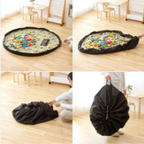 Portable Kids Toy Storage Bag and Play Mat Toys Organizer Bin Box XL Fashion Practical Storage Bags waterproof picnic mat 64142