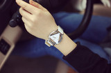 Elegant Quartz Watch Top Brand Leather Women Triangle Dial Watches Ladies Business Wristwatch Relojes Mujer Hot Clock 2018