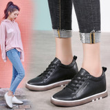 STQ Autumn Women Flats Casual Shoes Lace-up Casual Sneakers Female Comfortable Flats Shoes Ladies Casual White Shoes 1399 STQ Autumn Women Flats Casual Shoes Lace-up Casual Sneakers Female Comfortable Flats Shoes Ladies Casual White Shoes 1399
