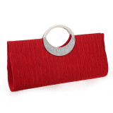 Luxury Evening Clutch Bags Fashion Rhinestone Satin Pleated Women Evening Bag Wedding Party Handbag Clutch Purse bolsos mujer Luxury Evening Clutch Bags Fashion Rhinestone Satin Pleated Women Evening Bag Wedding Party Handbag Clutch Purse bolsos mujer
