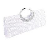 Luxury Evening Clutch Bags Fashion Rhinestone Satin Pleated Women Evening Bag Wedding Party Handbag Clutch Purse bolsos mujer Luxury Evening Clutch Bags Fashion Rhinestone Satin Pleated Women Evening Bag Wedding Party Handbag Clutch Purse bolsos mujer