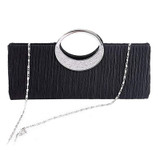 Luxury Evening Clutch Bags Fashion Rhinestone Satin Pleated Women Evening Bag Wedding Party Handbag Clutch Purse bolsos mujer Luxury Evening Clutch Bags Fashion Rhinestone Satin Pleated Women Evening Bag Wedding Party Handbag Clutch Purse bolsos mujer