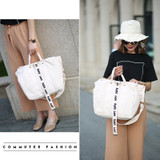 Fashion Women Shopping Bag Japan Style Ladies Canvas Letter Shopping bags Totes Beach Bags Girls School bags