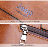 Famous Designer JEEP BULUO Brands Men Business Briefcase PU Leather Shoulder Bags For 13 Inch Laptop Bag big Travel Handbag 6013