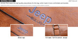 Famous Designer JEEP BULUO Brands Men Business Briefcase PU Leather Shoulder Bags For 13 Inch Laptop Bag big Travel Handbag 6013