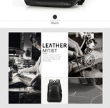 USB Charge Men Backpack Business Bag for 15.6" Laptop Travel Backpacks Large Capacity School College Zipper Male Backpack Solid
