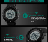 SKMEI Outdoor Sport Watch Men Multifunction Chronograph 5Bar Waterproof Alarm Clock Digital Watches reloj hombre 1213