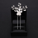 Flower Hair Comb Wedding Hair Accessories Silver Rhinestone Flower Headband Bridal Tiara Headband Hair Pins Wedding Hair Jewelry