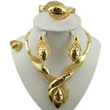 24k gold jewelry sets bridal jewelry set african big jewelry sets  gold plating jewelry set women necklace