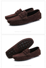 DEKABR Size 49 Men Casual Shoes Fashion Men Shoes Genuine Leather Men Loafers Moccasins Slip On Men's Flats Male Driving Shoes