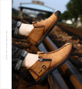 Plus Size Men Winter boots Split Leather Boots Men Snow Boots Super Comfort Winter Shoes Men Ankle Boots Fur Men Shoes Snow