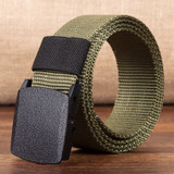Military Men Belt 2018 Army Belts Adjustable Belt Men Outdoor Travel Tactical Waist Belt with Plastic Buckle for Pants 120cm