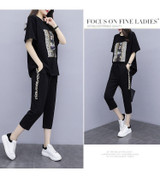 outfit tracksuit sportswear set for women 2 piece set plus size top and pants suits female 2020summer clothing
