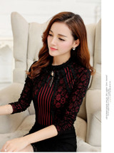 2018 Autumn Winter Fashion Lace Blouse Long Sleeve Slim Floral Lace Shirt Womens Tops and blouses Elegant Plus Size Tops 801G 25 2018 Autumn Winter Fashion Lace Blouse Long Sleeve Slim Floral Lace Shirt Womens Tops and blouses Elegant Plus Size Tops 801G 25