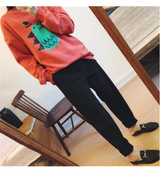 High Waist Ankle-length Pants Female Harem Pants Autumn and Winter Women Thick Pants Loose Casual Straight Suit Pants 6991 50