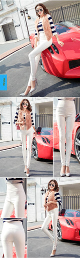 Pencil Pant Women Elastic Stretch Faux Leather Autumn Winter Velvet PU Leather Pants Female Sexy Skinny Tight Trouser 7172 50 Pencil Pant Women Elastic Stretch Faux Leather Autumn Winter Velvet PU Leather Pants Female Sexy Skinny Tight Trouser 7172 50