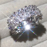 Luxury 925 Sterling silver Rings For Women Marquise Brilliant Cut Simulated Diamond Engagement Wedding Band ring set Jewelry