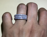 Luxury 925 Sterling silver Rings For Women Marquise Brilliant Cut Simulated Diamond Engagement Wedding Band ring set Jewelry