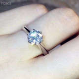 [MeiBaPJ Glittering Natural Moissanite Gemstone Classic Simple 6 Claws Ring for Girl 925 Sterling Silver Fine Wedding Jewelry [MeiBaPJ Glittering Natural Moissanite Gemstone Classic Simple 6 Claws Ring for Girl 925 Sterling Silver Fine Wedding Jewelry