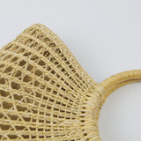 New Beach Portable Simple Moon Hollow Straw Bag