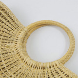New Beach Portable Simple Moon Hollow Straw Bag