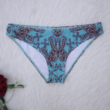 Women's Two Piece Print Bikini Vintage Swimsuit