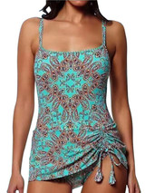 Women's Two Piece Print Bikini Vintage Swimsuit