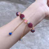 High quality Natural garnet bracelet fashion women crystal bracelet jewelry
