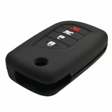 Silicone Protective 4 Button *Flip/Switchblade* Key Fob Remote Skin Cover Case Jacket for Toyota Camry, Corolla [SKU: TOYS4E]
