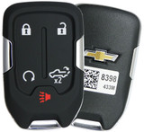 Silicone Protective 5 Button Smart Key Fob Remote Cover Case Jacket Skin For Chevrolet Only [SKU: CHEVS5B]]