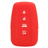 Silicone 4 Button Smart Key Fob Remote Skin Cover Case Jacket for Toyota Camry, Avalon [SKU: TOYS4F]