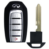 Silicone Protective Rubber 5 Button Car Key Keyless Entry Fob Remote Cover Case Jacket Skin for Infiniti 2019+ Q60 [SKU: INFS5B]