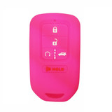 Silicone Protective Rubber 5 Button Car Smart Key Fob Remote Cover Case Jacket Skin for Honda [SKU: HONS5A]